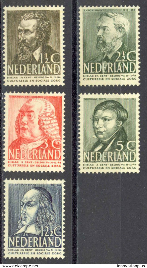 Netherlands Sc# B113-B117 MH 1939 Social & Cultural Projects - Unused Stamps