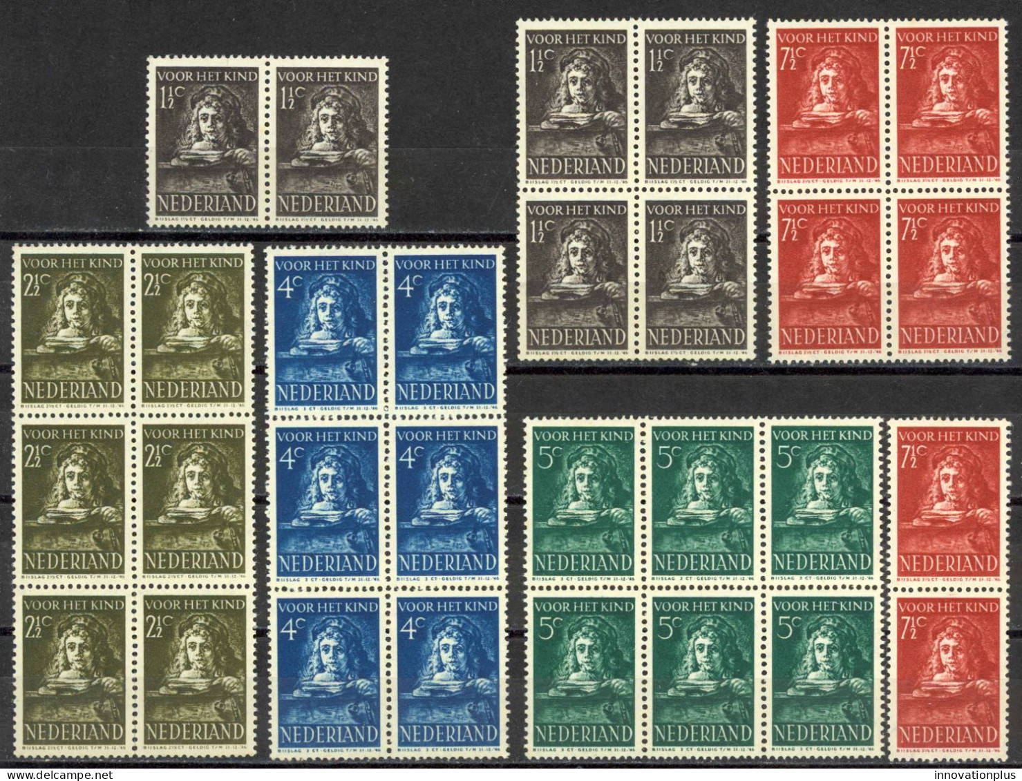 Netherlands Sc# B139-B143 MNH Lot/6 1941 Child Welfare - Unused Stamps