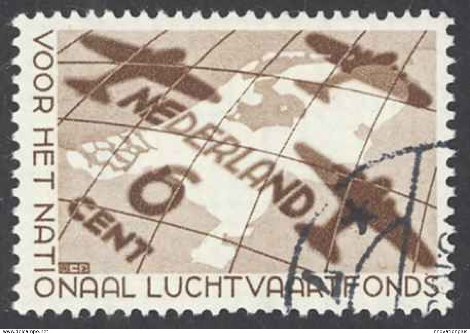 Netherlands Sc# B81 Used (a) 1935 Aviation - Used Stamps