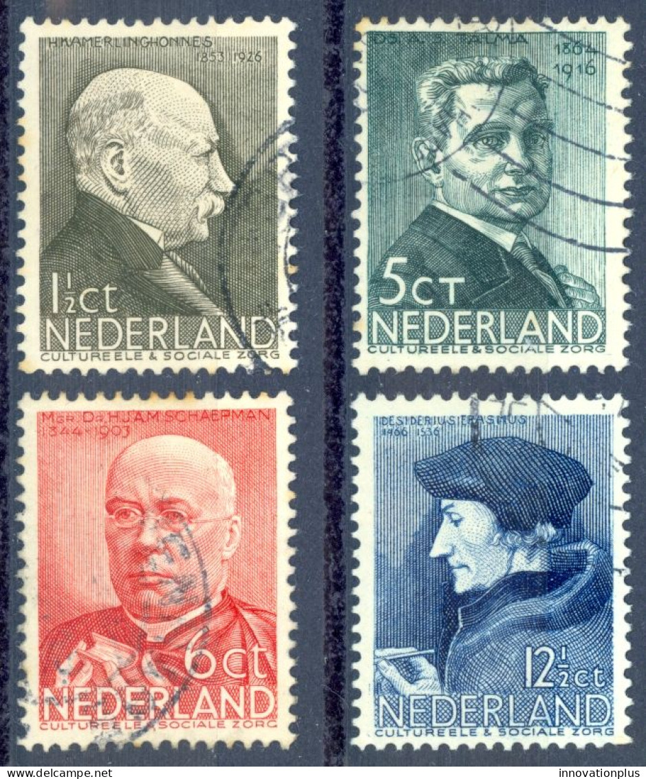 Netherlands Sc# B86-B89 Used (a) 1936 Social & Cultural Projects - Usados