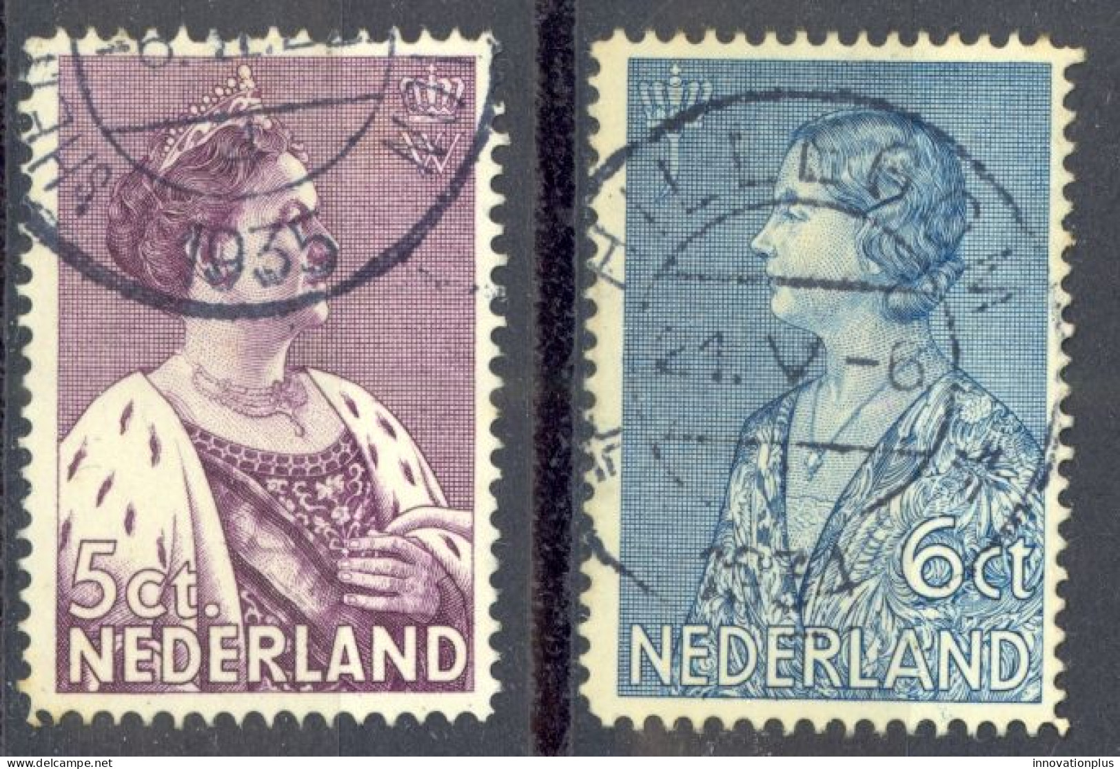 Netherlands Sc# B70-B71 Used (a) 1934 Anti-Depression Committee - Gebraucht