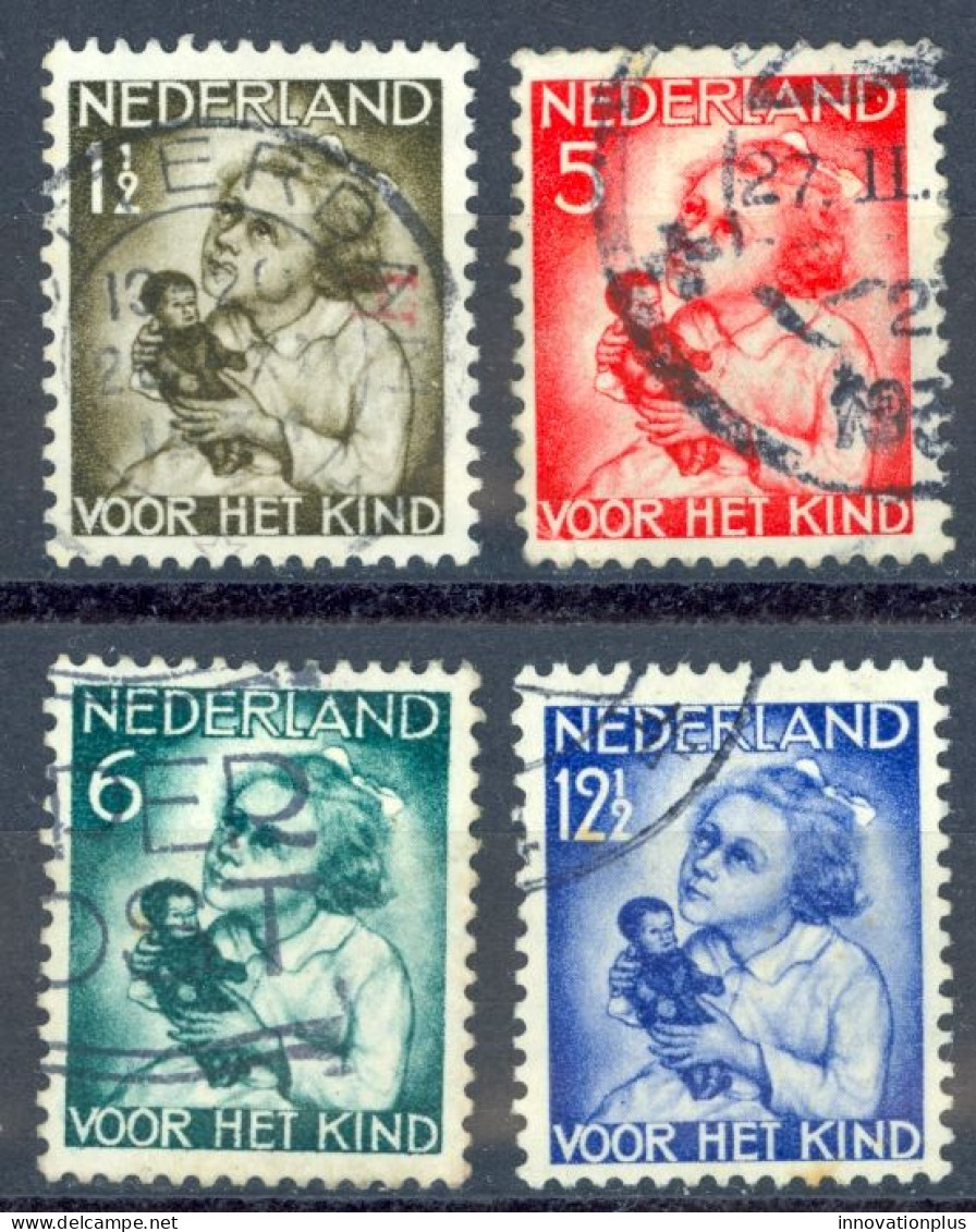 Netherlands Sc# B73-B76 Used (a) 1934 Child Welfare - Oblitérés