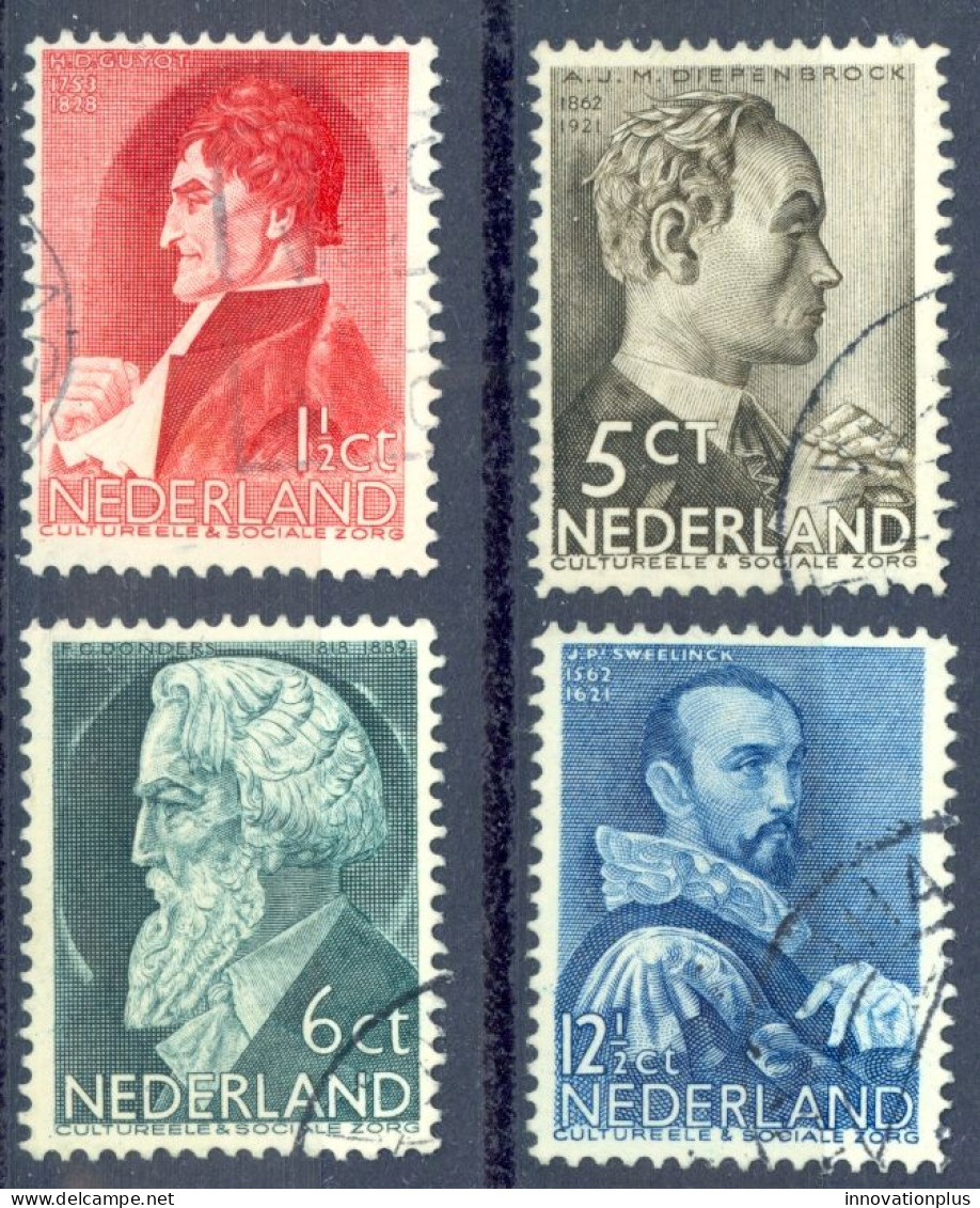 Netherlands Sc# B77-B80 Used (a) 1935 Social & Cultural Projects - Gebraucht