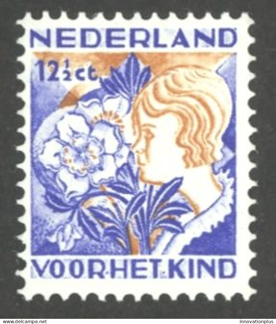 Netherlands Sc# B61 MNH 1932 12 1/2c+3 1/2c Christmas - Usados