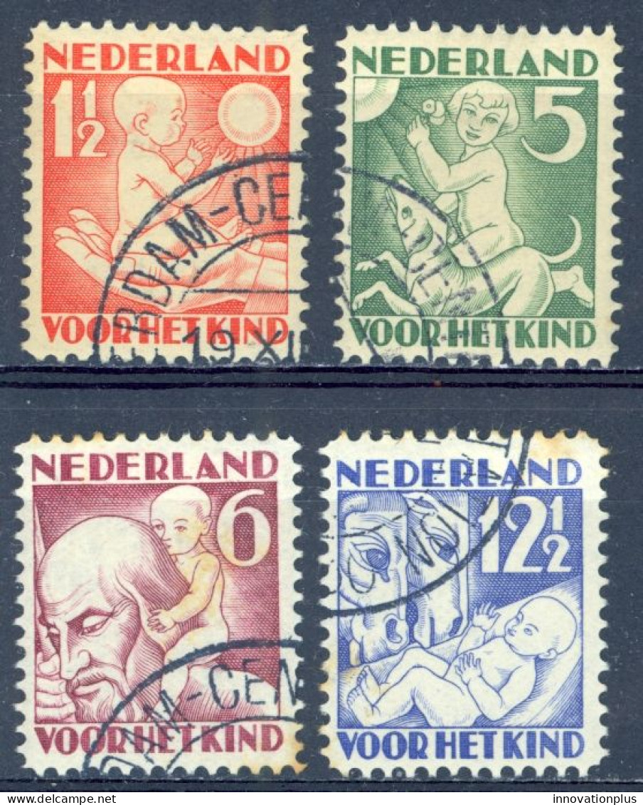 Netherlands Sc# B44-B47 Used 1930 Child Welfare - Oblitérés