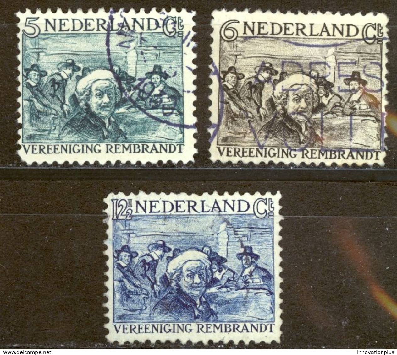 Netherlands Sc# B41-B43 Used (a) 1930 Rembrandt - Oblitérés