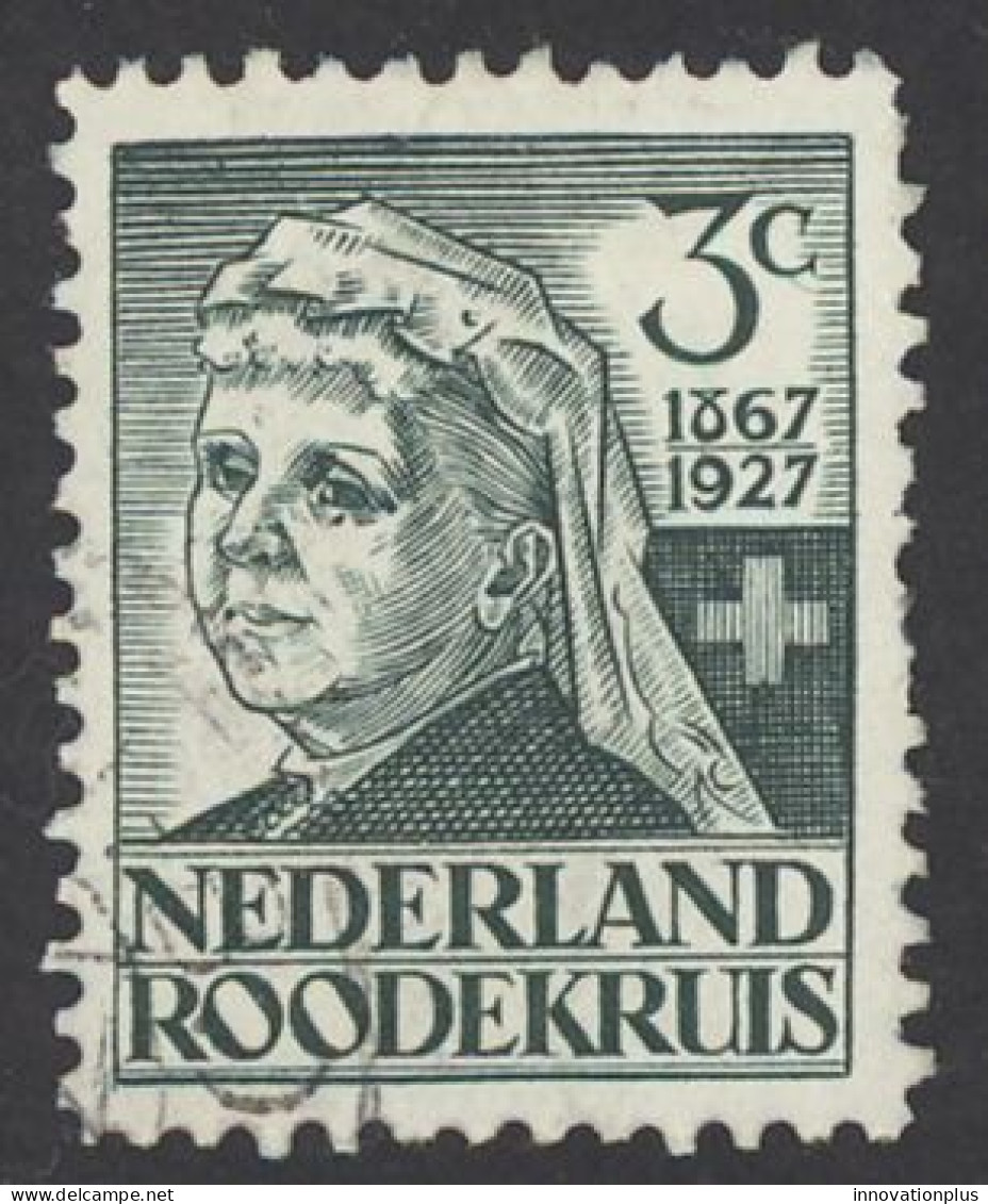 Netherlands Sc# B17 Used 1927 3c Red Cross 60th - Gebruikt