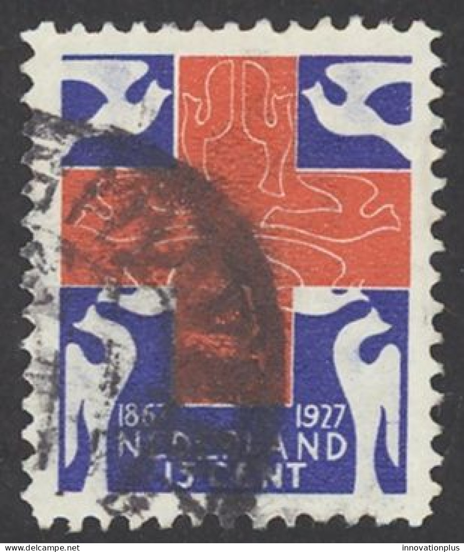 Netherlands Sc# B20 Used 1927 15c Red Cross 60th - Usati