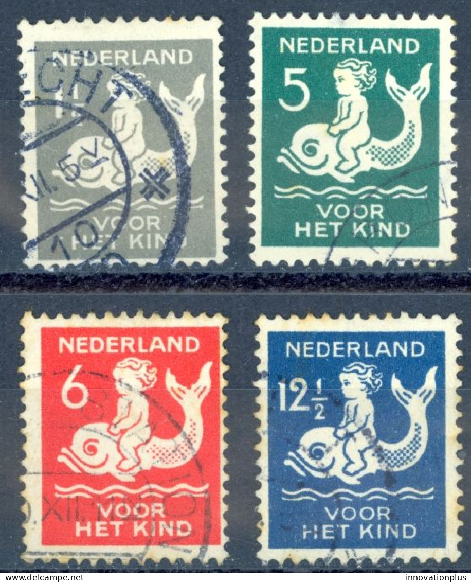 Netherlands Sc# B37-B40 Used 1929 Child Welfare - Oblitérés