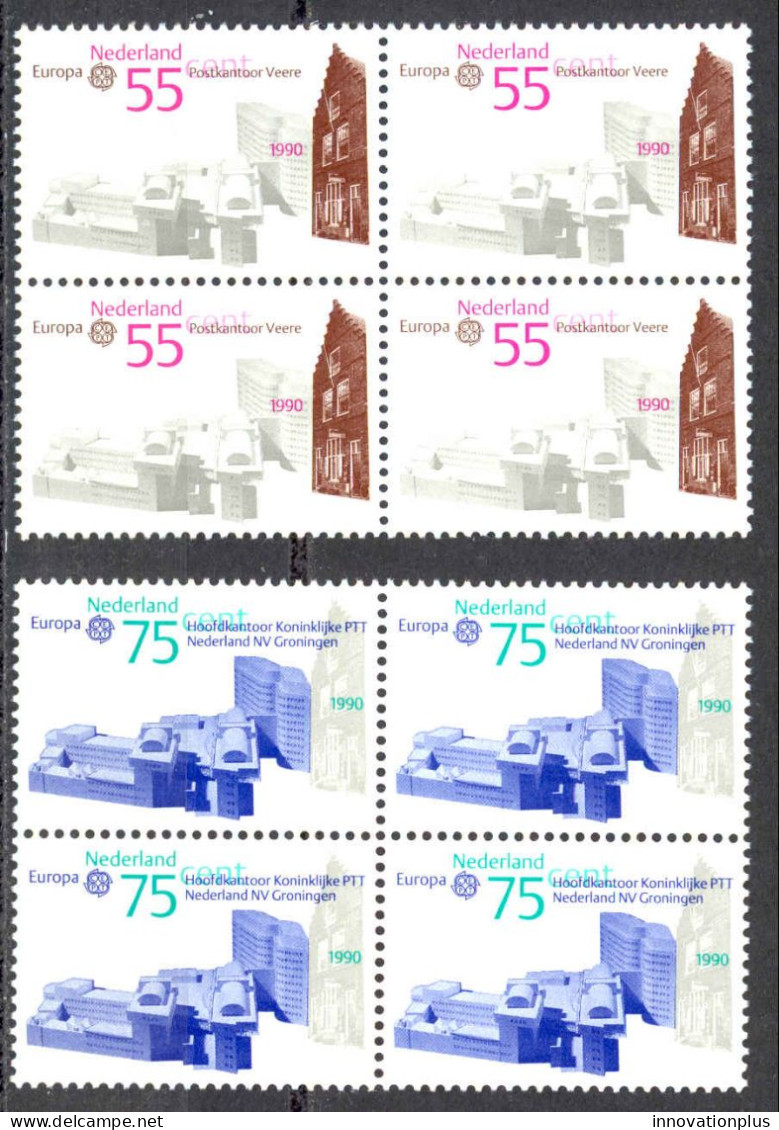 Netherlands Sc# 759-760 MNH Block/4 1990 Europa - Unused Stamps