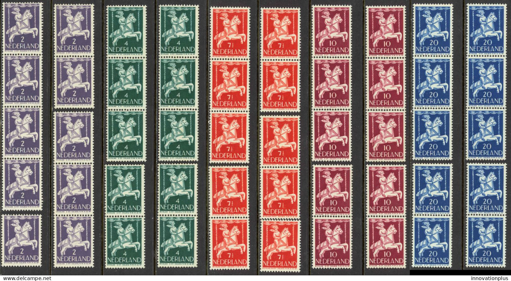 Netherlands Sc# B170-B174 MNH Lot/10 1946 Child Welfare - Unused Stamps