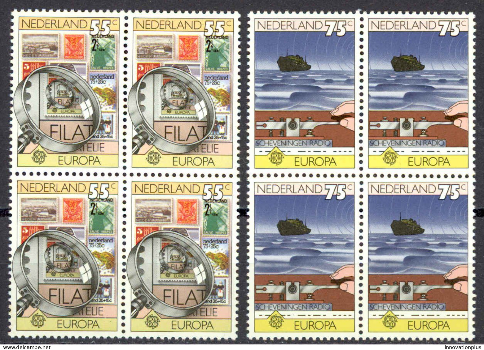 Netherlands Sc# 587-588 MNH Block/4 1979 Europa - Ongebruikt