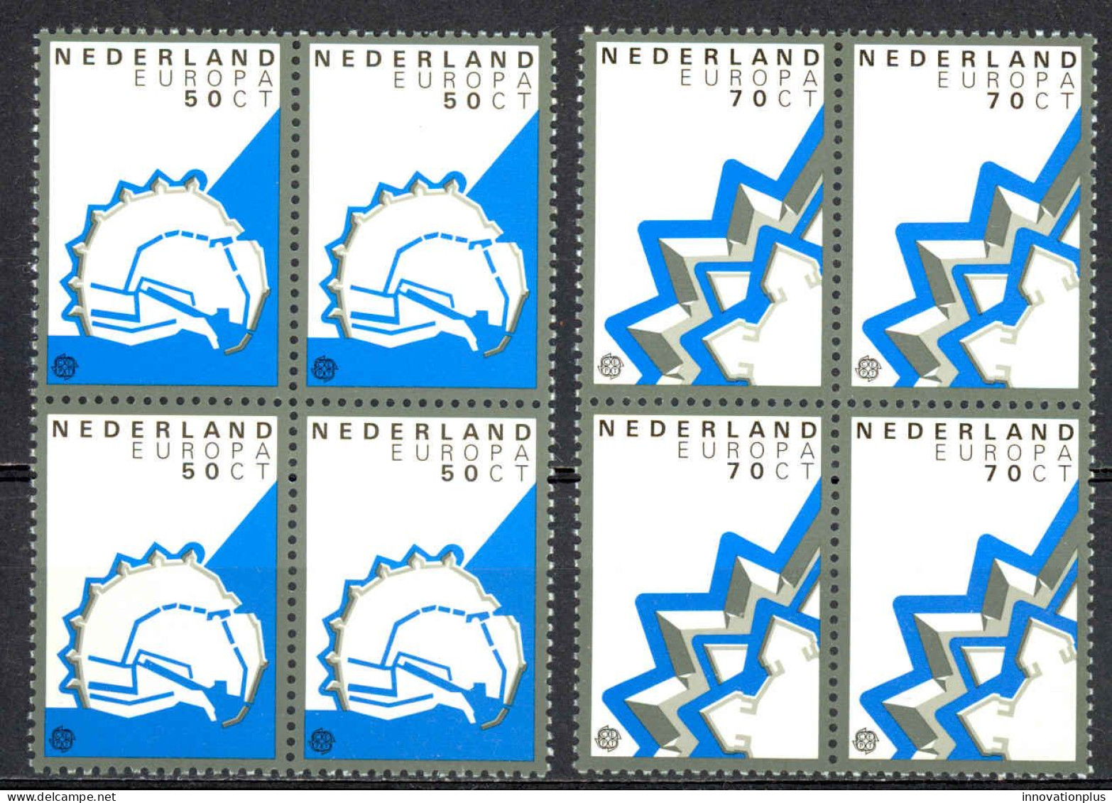 Netherlands Sc# 645-646 MNH Block/4 1982 Europa - Unused Stamps