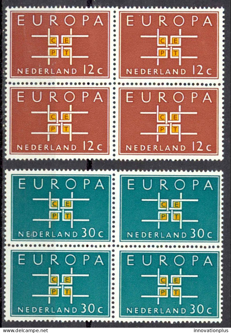 Netherlands Sc# 416-417 MNH Block/4 1963 Europa - Nuovi