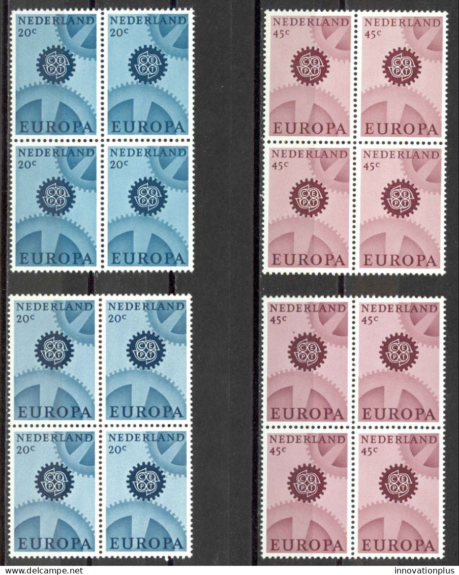 Netherlands Sc# 444-447 MNH Block/4 1967 Europa - Neufs