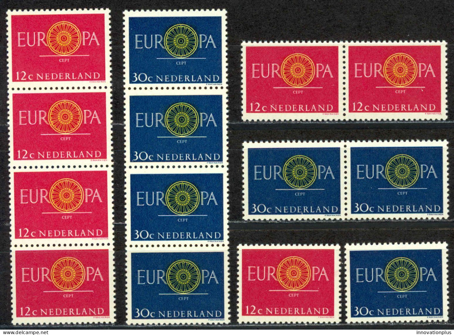Netherlands Sc# 385-386 MNH Lot/7 1960 Europa - Unused Stamps