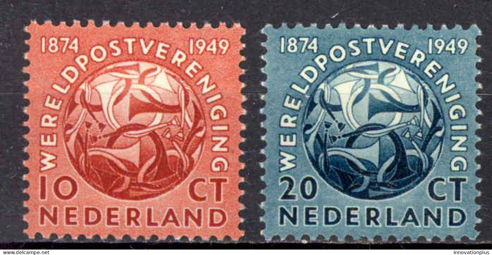 Netherlands Sc# 323-324 MH (b) 1949 UPU 75th - Unused Stamps