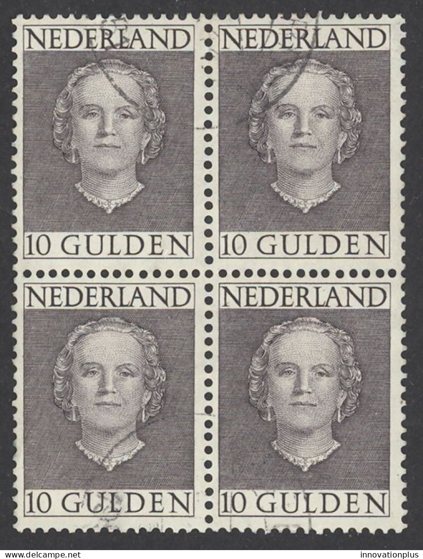 Netherlands Sc# 322 Used Block/4 1949 10g Queen Juliana - Used Stamps