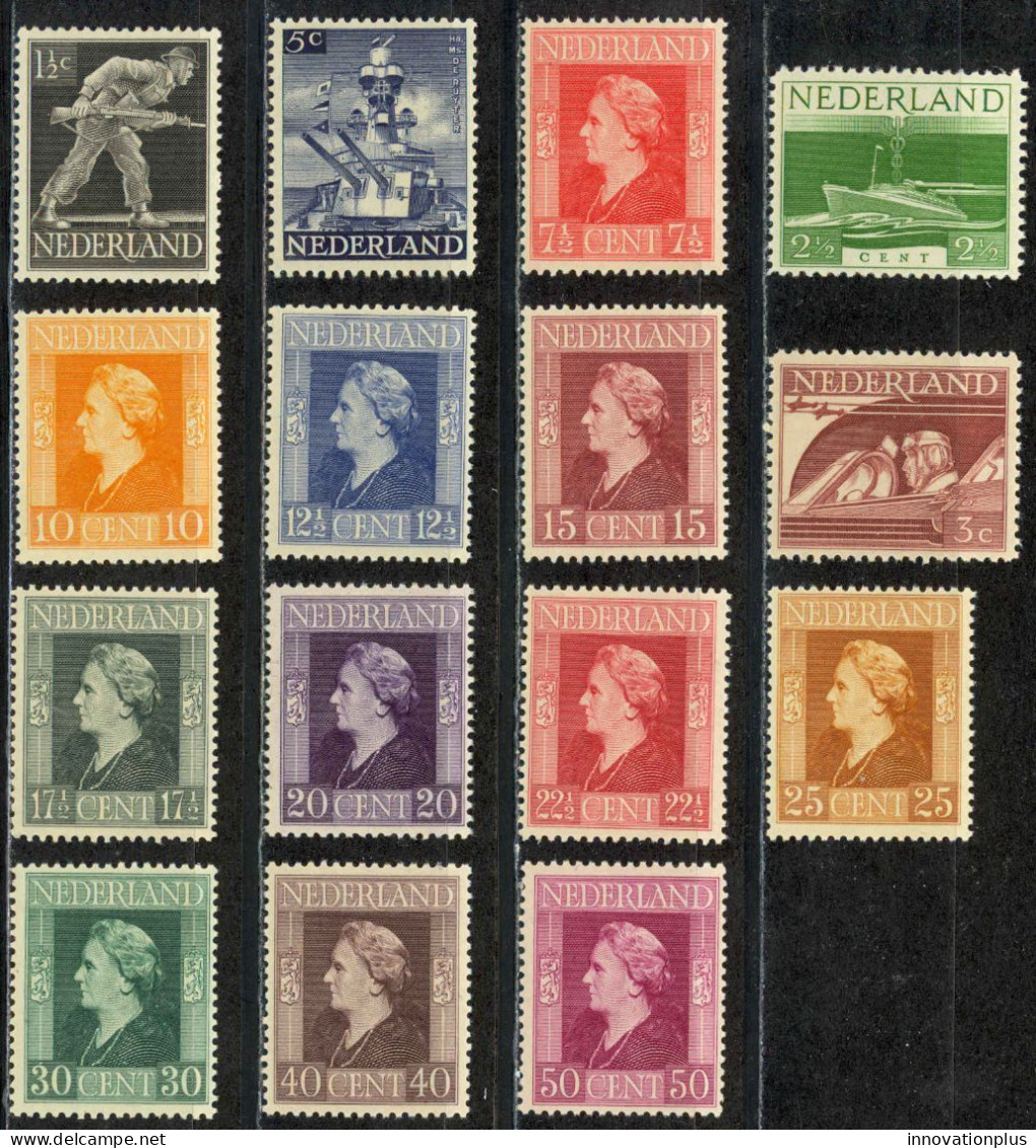 Netherlands Sc# 262-276 MNH 1944-1946 Definitive - Neufs