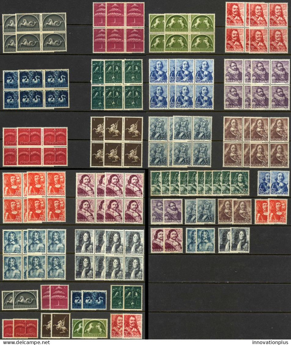 Netherlands Sc# 245-261 MNH Lot/10 1944-1946 Definitive - Neufs