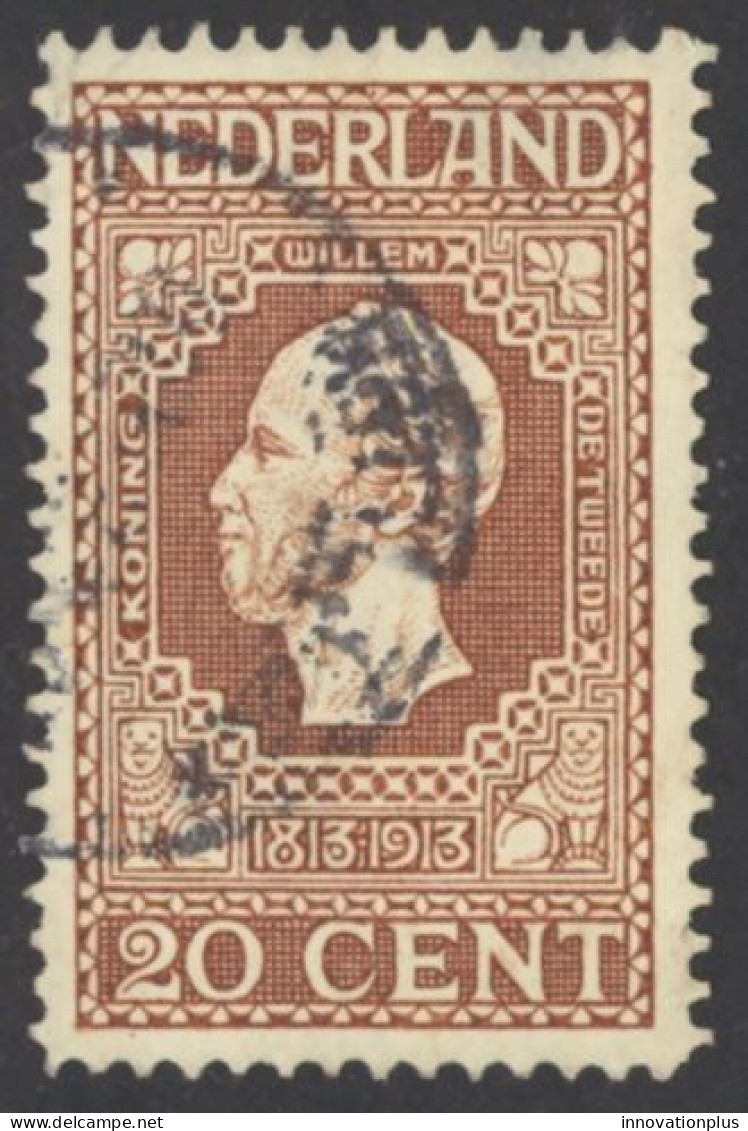 Netherlands Sc# 95 Used 1913 20c King William II - Usati