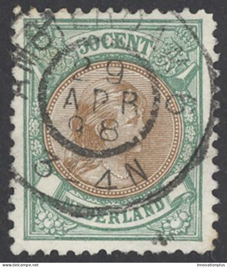 Netherlands Sc# 51 Used (a) 1896 50c Princess Wilhelmina - Gebruikt