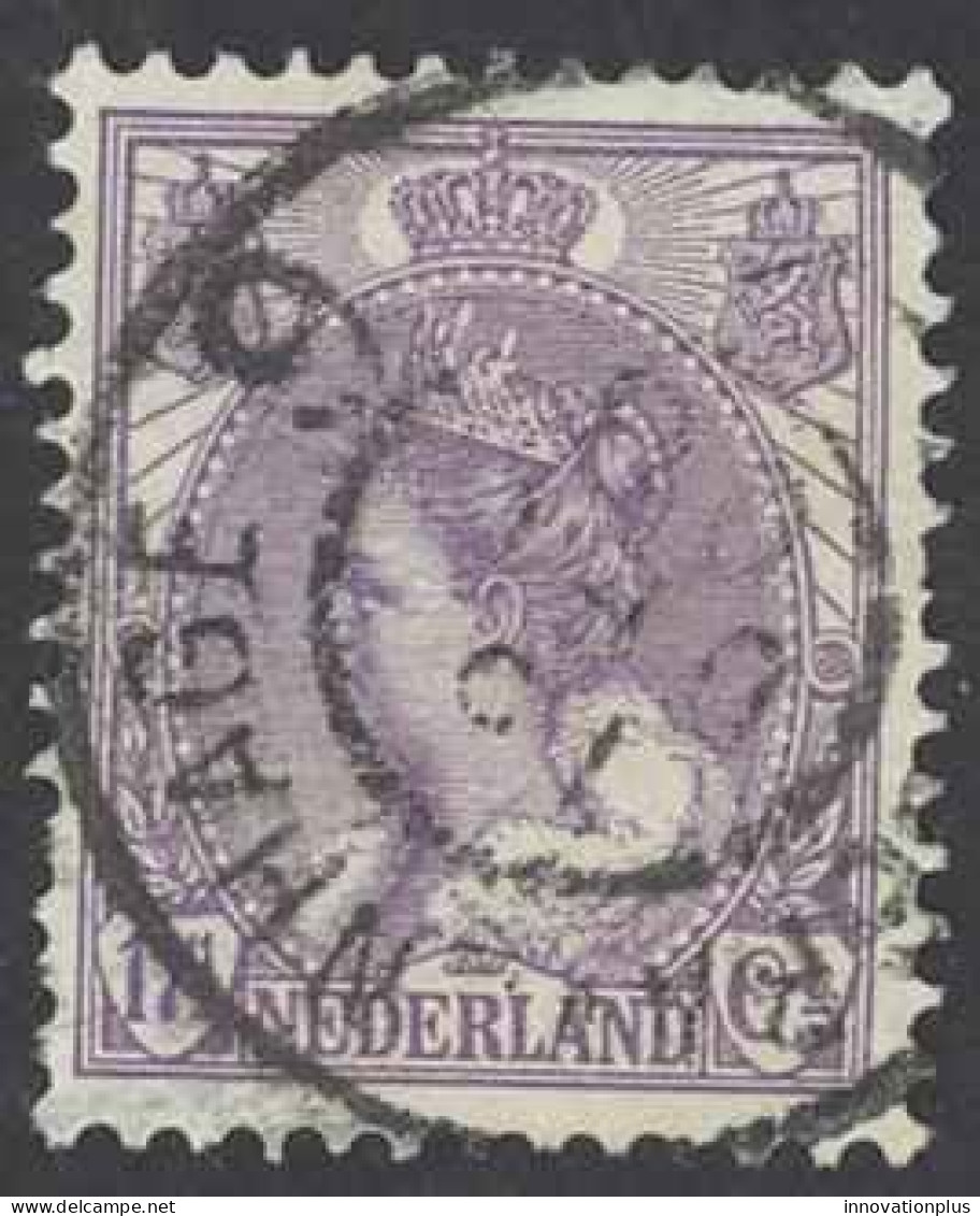 Netherlands Sc# 71 Used (a) 1906 17 1/2c Violet Queen Wilhelmina - Usati