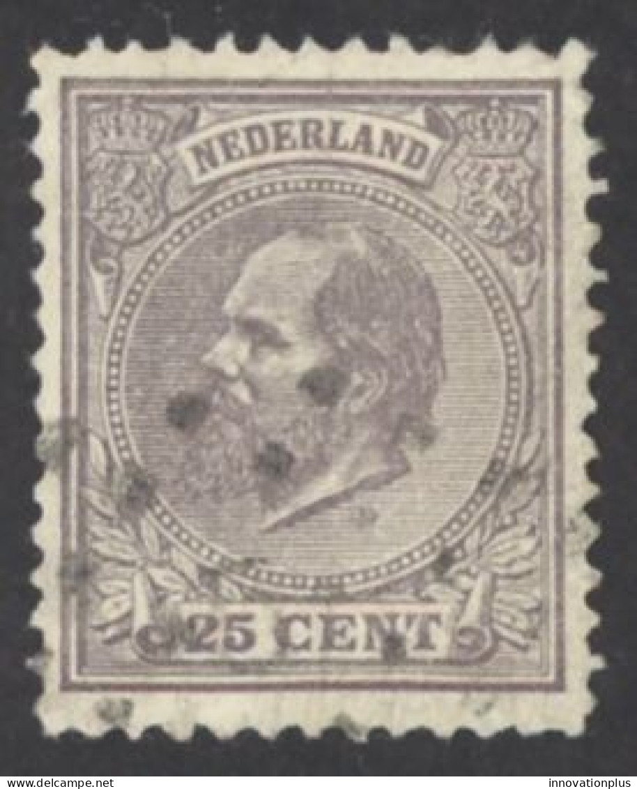 Netherlands Sc# 30 Used (a) 1872-1888 25c King William III - Gebruikt