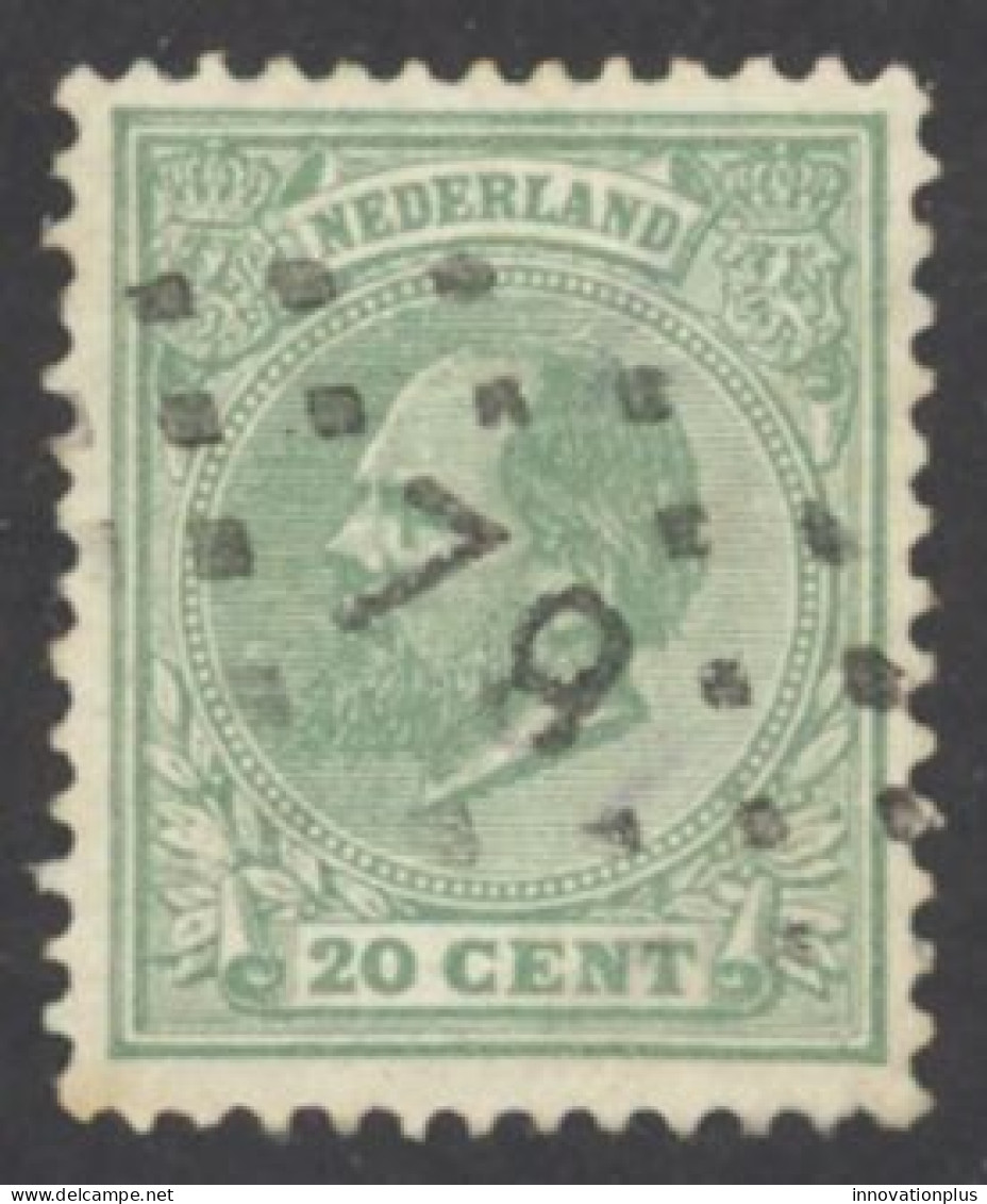 Netherlands Sc# 28 Used 1872-1888 20c King William III - Gebruikt