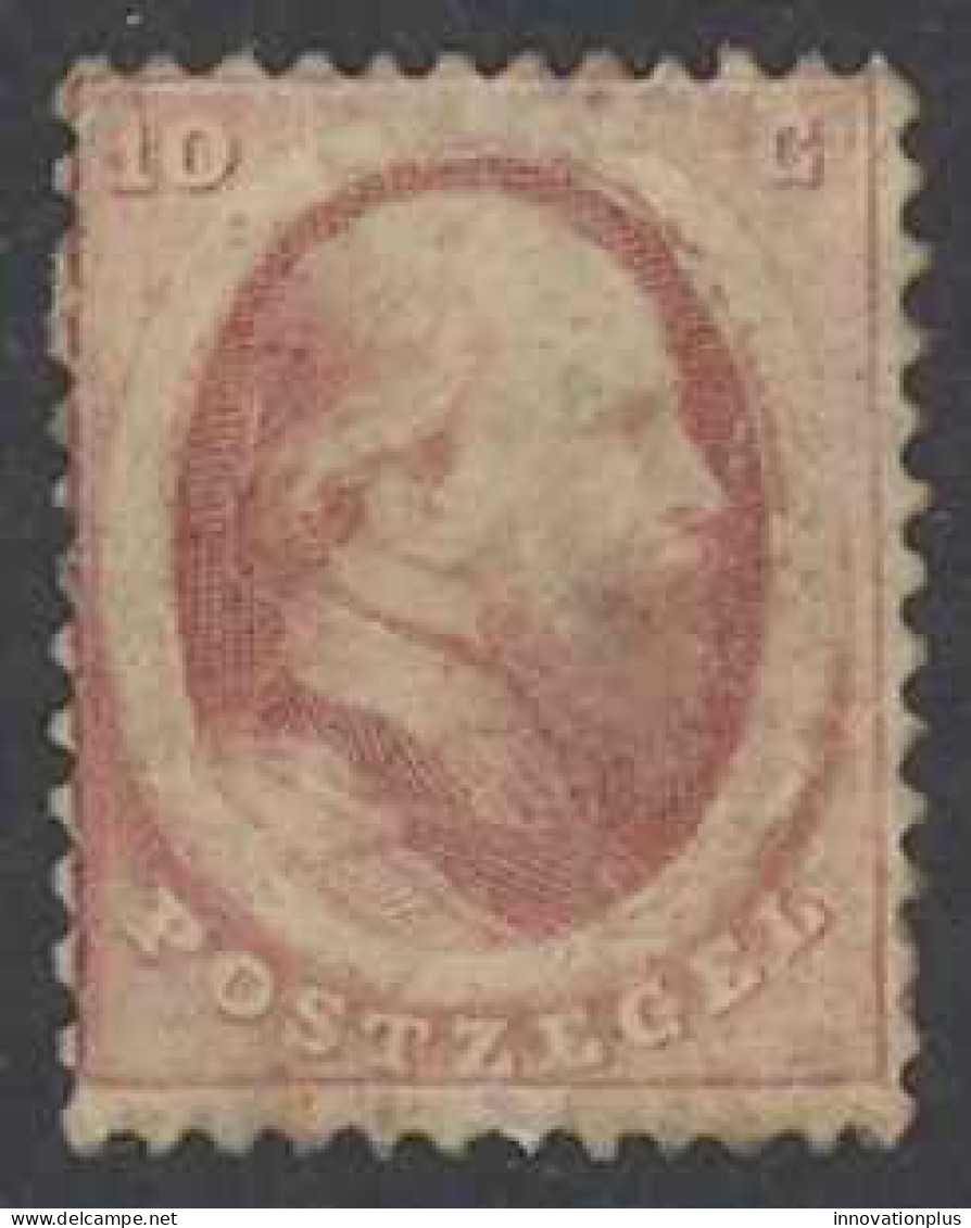 Netherlands Sc# 5 Used (a) 1864 10c King William III - Gebruikt