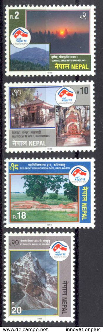 Nepal Sc# 625-628 MNH 1998 Visit Nepal - Népal