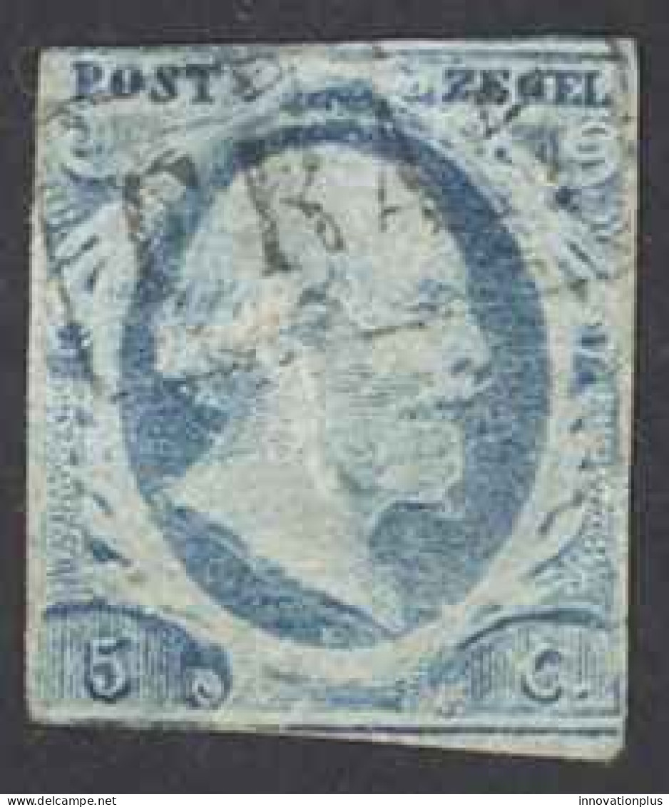 Netherlands Sc# 1 Used (b) 1852 5c King William III - Gebruikt