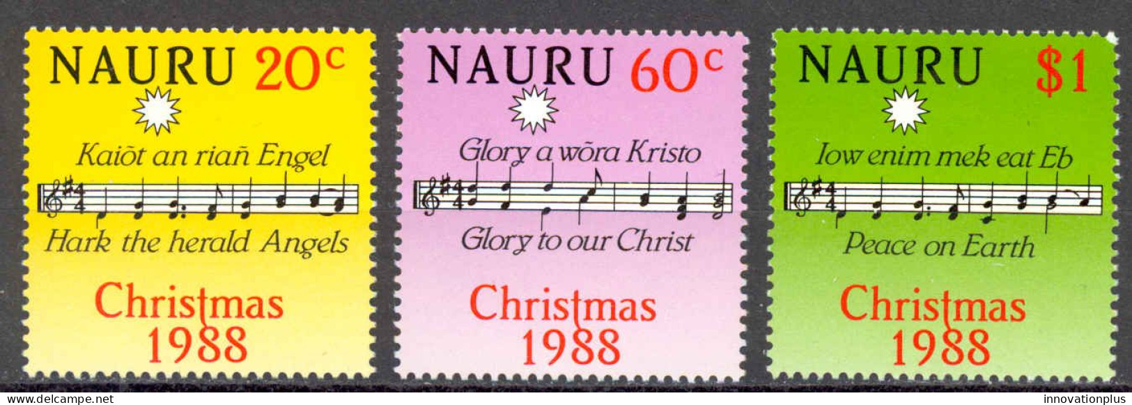Nauru Sc# 355-357 MH 1988 Christmas - Nauru