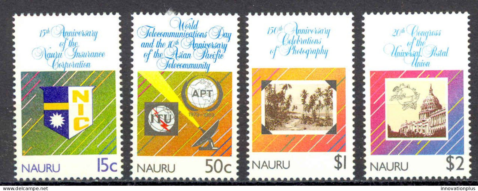 Nauru Sc# 358-361 MH 1989 Anniversaries & Events - Nauru