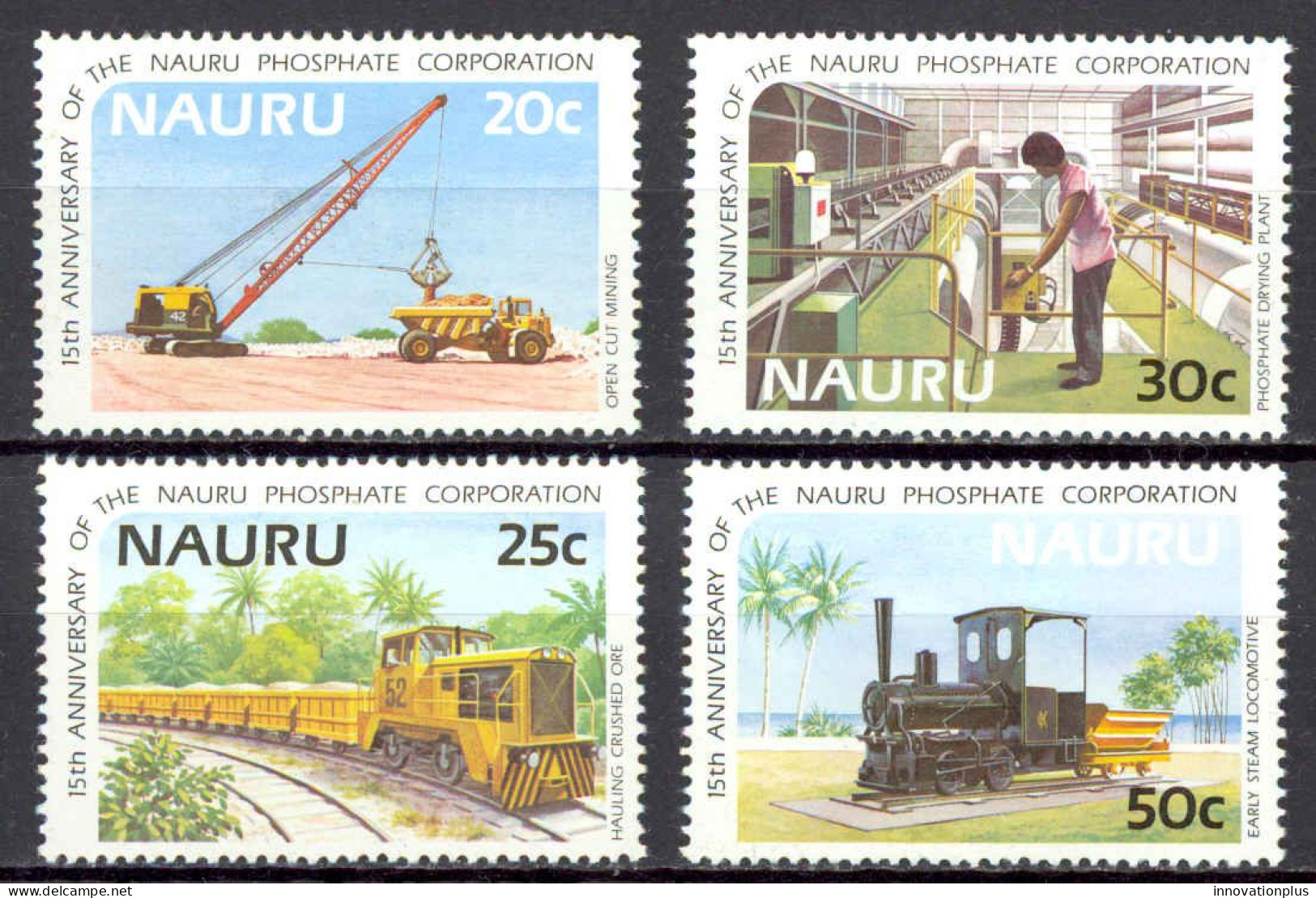 Nauru Sc# 307-310 MH 1985 Phosphate - Nauru