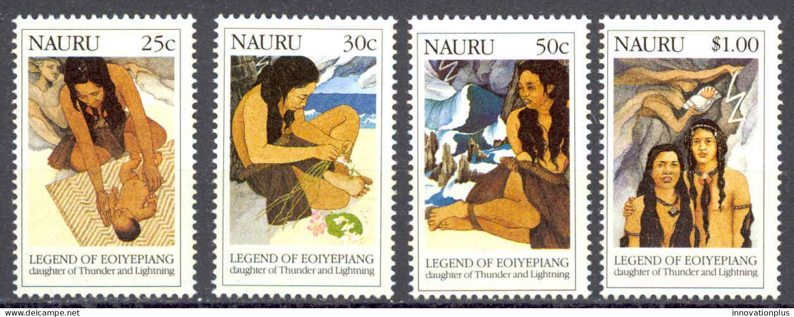 Nauru Sc# 372-375 MH 1990 Legend Of Eoiyepiang - Nauru