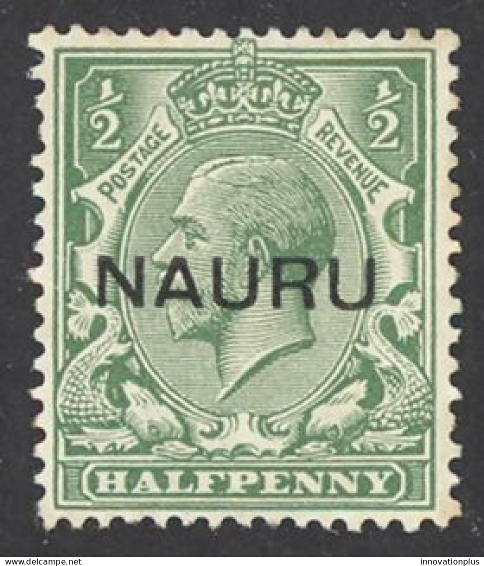 Nauru Sc# 1b MH Overprint Centered 1923 ½p King George V - Nauru