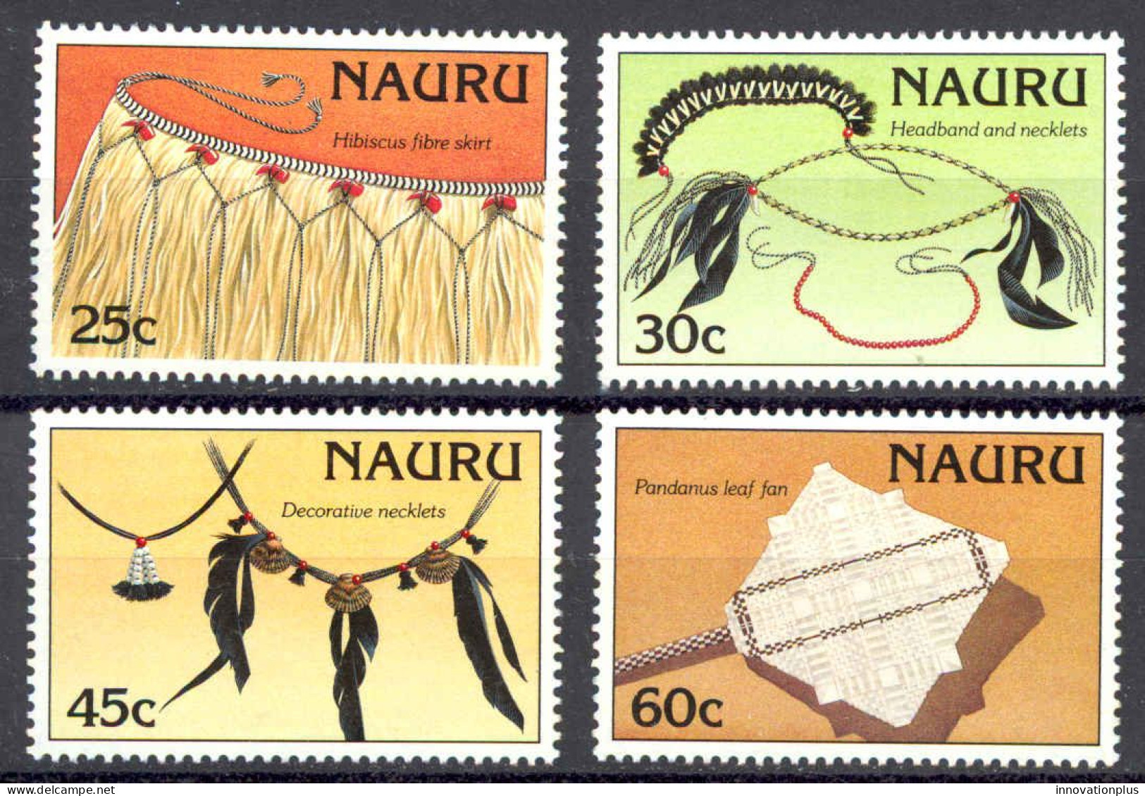Nauru Sc# 334-337 MH 1987 Artifacts - Nauru