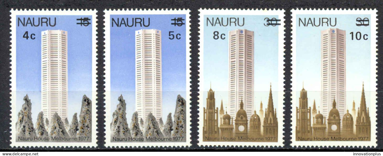 Nauru Sc# 161-164 MH 1978 Surcharged Definitives - Nauru