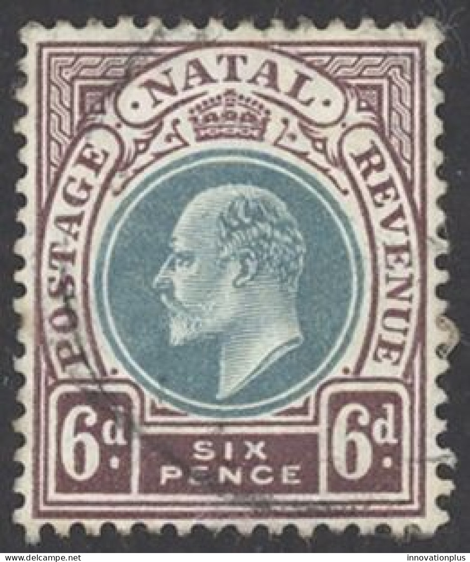 Natal Sc# 89 Used (a) 1902-1903 6p King Edward VII - Natal (1857-1909)