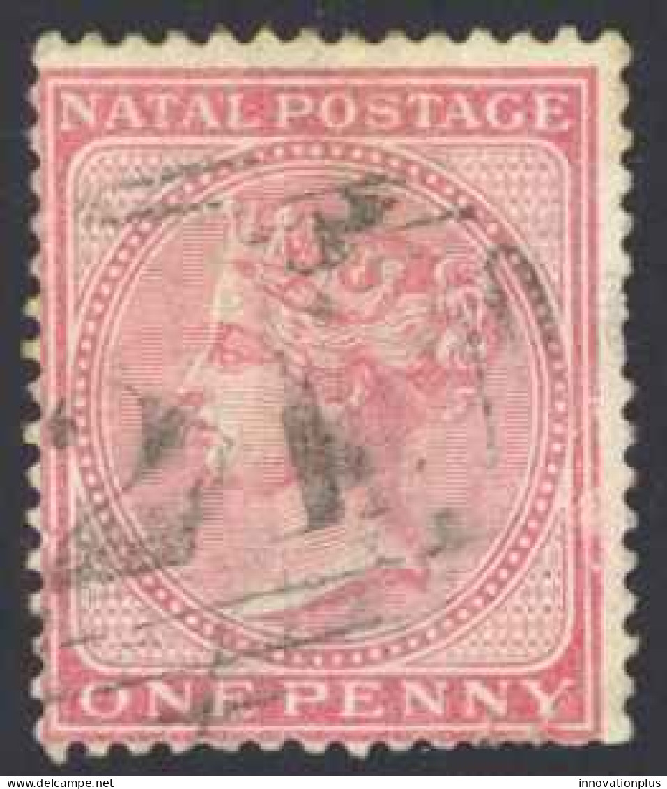 Natal Sc# 51 Used (a) 1874-1878 1p Rose Queen Victoria  - Natal (1857-1909)