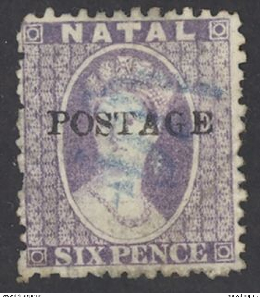 Natal Sc# 49 Used (b) 1875 6p Overprint Queen Victoria - Natal (1857-1909)