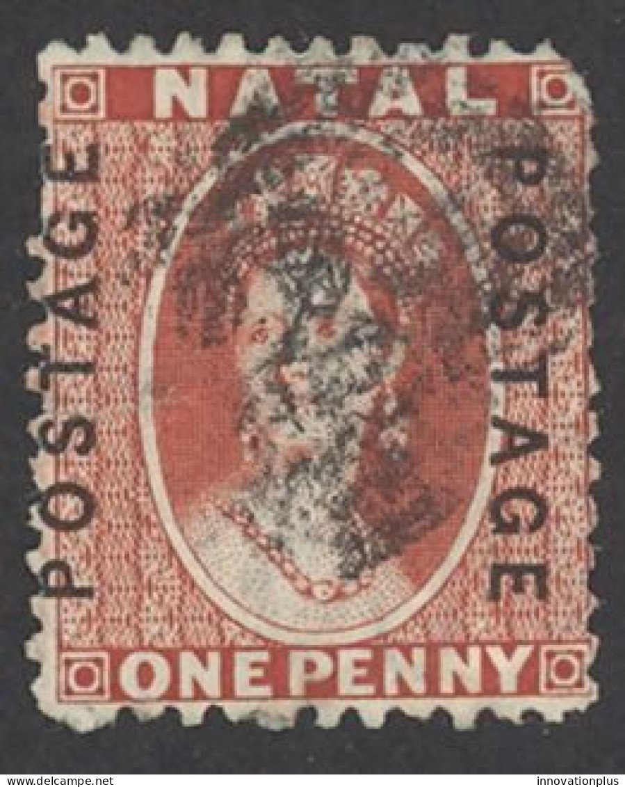 Natal Sc# 38 Used (a) 1870-1873 1p Overprint Queen Victoria - Natal (1857-1909)