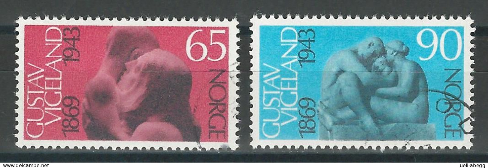 Norwegen Mi 594-95 O - Gebraucht