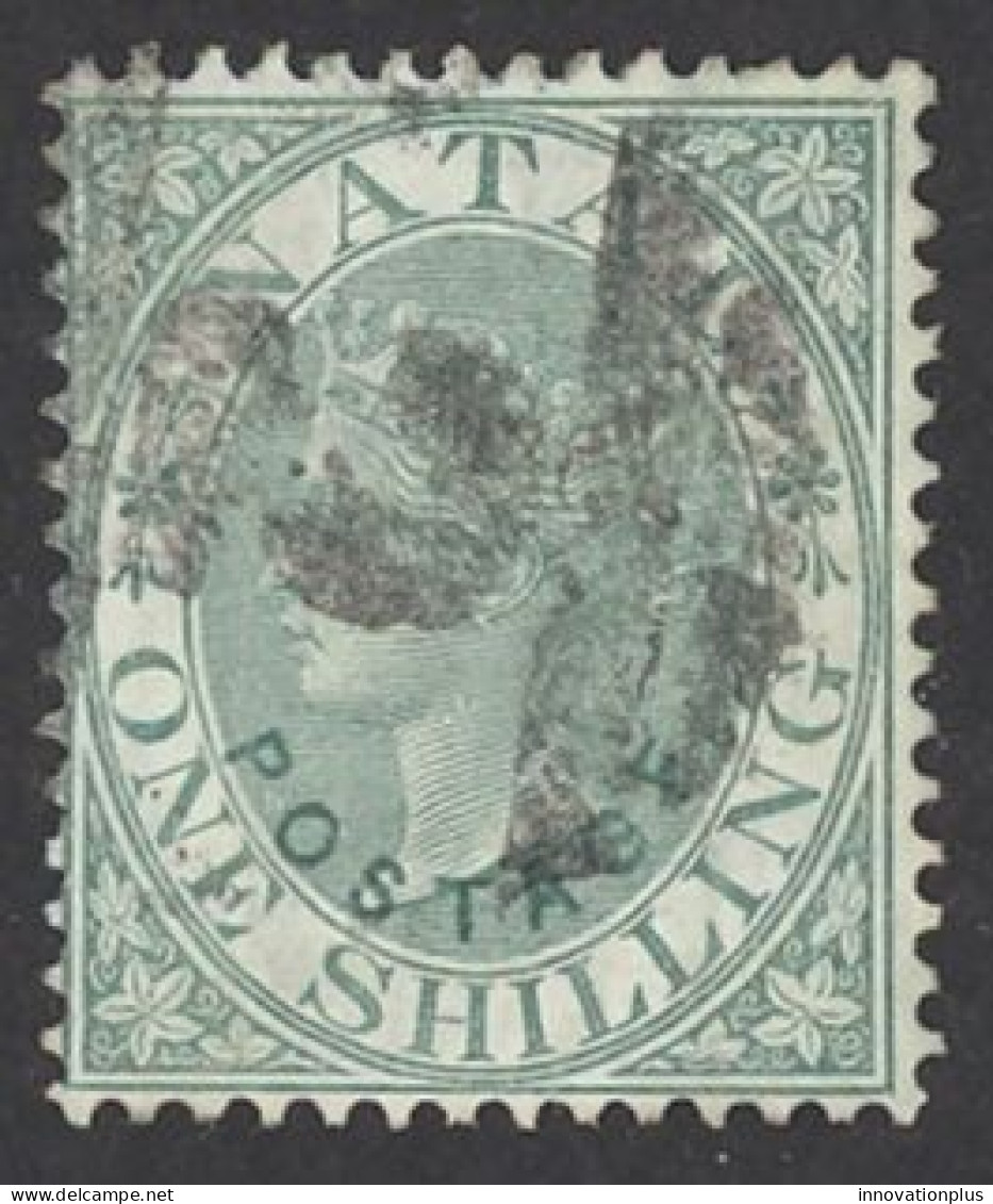 Natal Sc# 43 Used (a) 1870 1sh Queen Victoria - Natal (1857-1909)