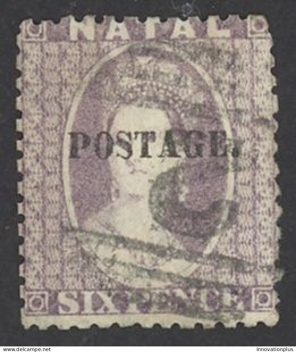 Natal Sc# 20 Used 1869 6p Queen Victoria - Natal (1857-1909)