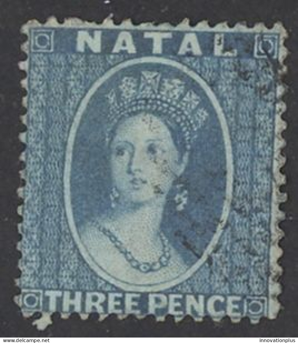 Natal Sc# 9 Used 1860 3p Queen Victoria - Natal (1857-1909)