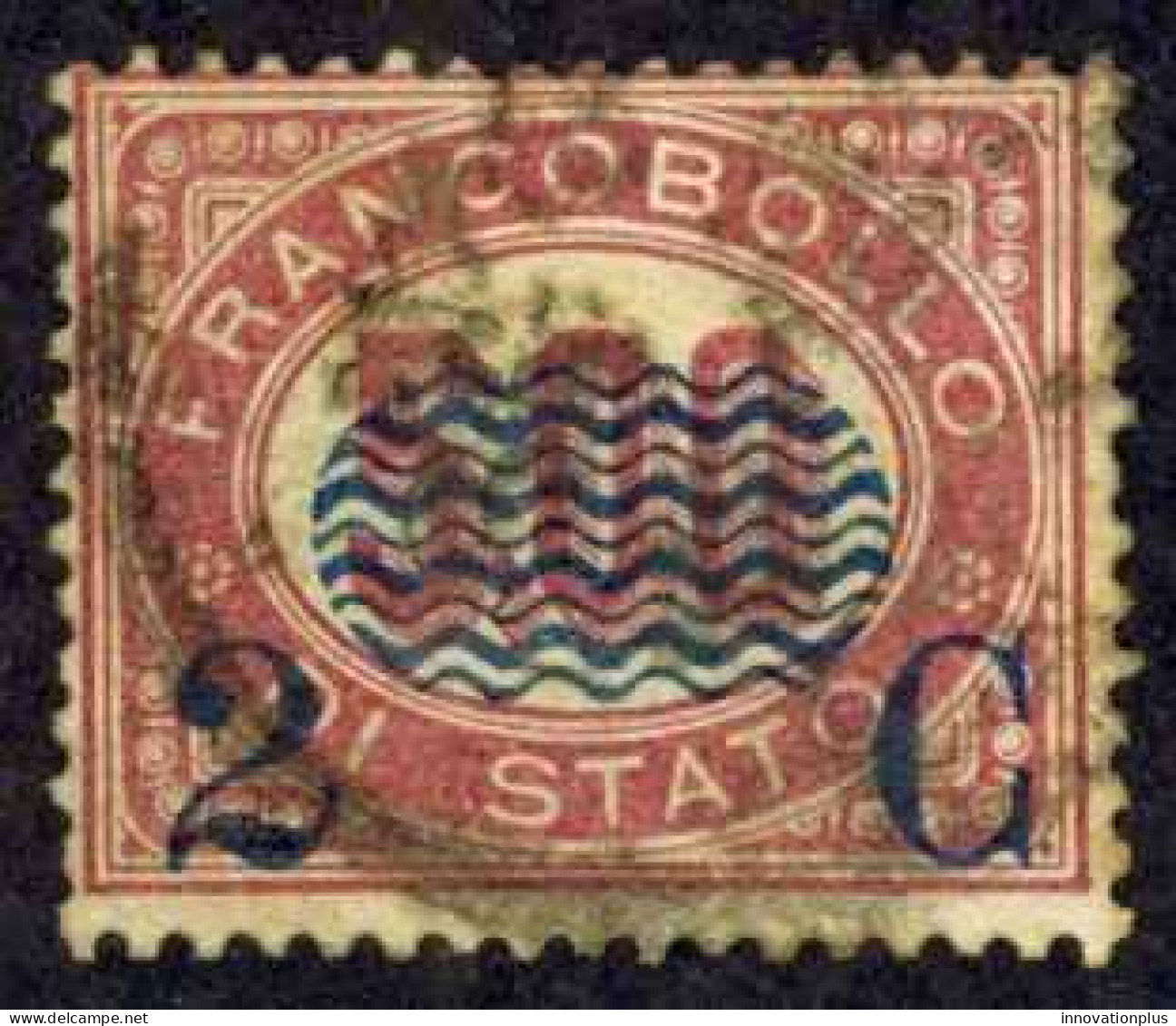 Italy Sc# 43 Used (b) 1878 2c On 5l Surcharged Official - Gebraucht