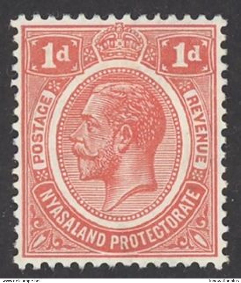 Nyasaland Protectorate Sc# 13 MH 1913-1919 1p Scarlet King George V - Nyasaland (1907-1953)