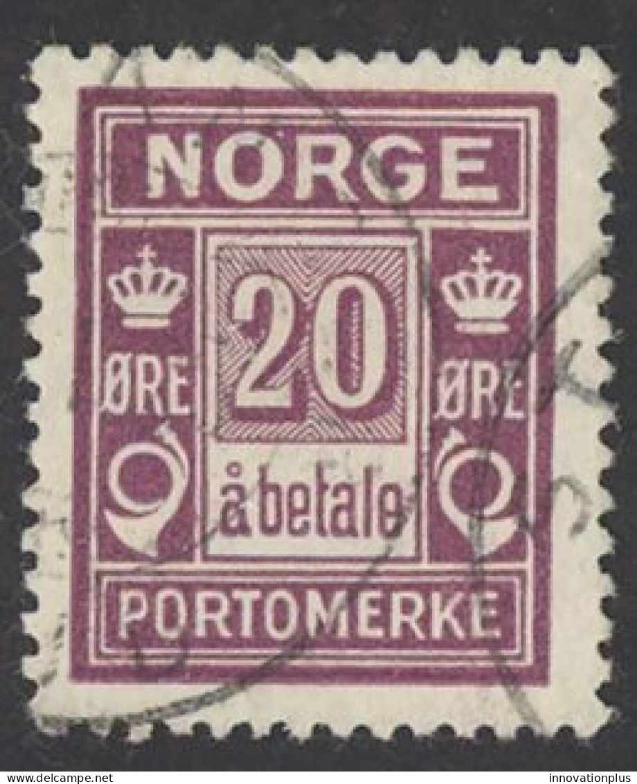 Norway Sc# J9 Used 1922-1923 20o Postage Due - Usados